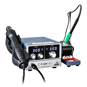 Паяльна станція KAISI 8521P (800W) турбінна (фен 100-500°С та паяльник стандарту JBC 210, 200-500°С), фото 1