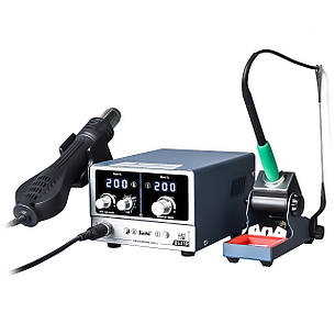 Паяльна станція KAISI 8521P (800W) турбінна (фен 100-500°С та паяльник стандарту JBC 210, 200-500°С), фото 2