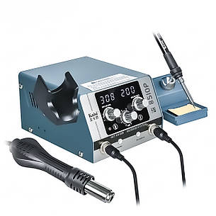 Паяльна станція KAISI 8510P (720W) турбінна (фен 100-450°С та паяльник, 200-500°С), фото 2