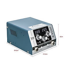 Паяльна станція KAISI 8510P (720W) турбінна (фен 100-450°С та паяльник, 200-500°С), фото 3
