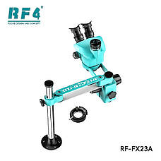 Мікроскоп RF4 RF-FX23A тринокулярний (збільшення 7x-50x/підсвічування 144 Led) блакитний, фото 3