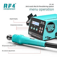 Паяльна станція RF4 RF-H2 (1000W) турбінна (фен 100-480°C) (3 канали пам'яті), фото 4