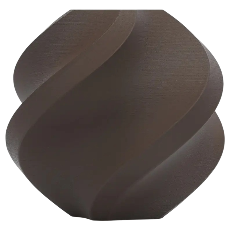 Пластик без котушки Bambu Lab PLA Matte Dark Chocolate (11802), Refill, 1.75мм, 1кг, 315м, 190-230°C, Шоколад філамент для 3Д, фото 1