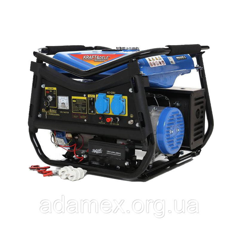 Генератор бензиновий 2,8/3 КВт Kraft&Dele KD143, фото 1