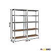 Набір з двох стелажів LEOBRO Premium 150х140х30 см, 175кг/полиця, 5 полиць (LB-R112Х2), фото 2
