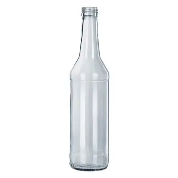 36 шт пляшка скло 500 мл горільчана + ковпачок чорний упаковка