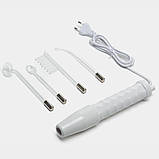 Дарсонваль з 4 насадками імпульсний масажер для обличчя волосся та тіла Spoty косметологічний апарат для домашнього догляду, фото 10