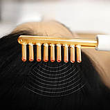 Дарсонваль з 4 насадками імпульсний масажер для обличчя волосся та тіла Spoty косметологічний апарат для домашнього догляду, фото 3