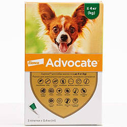 Advocate (Адвокат) засіб проти паразитів для собак до 4 кг 1 піпетка