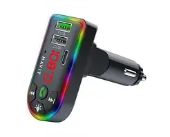 FM-модулятор Havit HV-FM813BT, Black, від прикурювача, Bluetooth 5.3 + EDR, 2xUSB / Type-C, microSD / USB / Type-C / AUX / FM