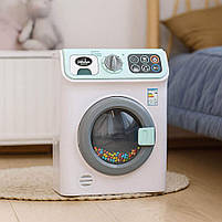 Іграшка пральна машина для дітей зі звуком і світлом — обертовий барабан, біла, арт. RP88789, фото 6