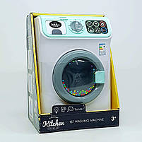 Іграшка пральна машина для дітей зі звуком і світлом — обертовий барабан, біла, арт. RP88789, фото 5