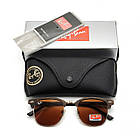 Окуляри Ray Ban 3016 Clubmaster коричневі, фото 5