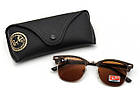 Окуляри Ray Ban 3016 Clubmaster коричневі, фото 6