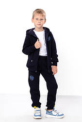 Спортивний костюм для хлопчика трьохнитка, кофта з капюшоном,штани на манжетах
