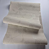 Шпалери вінілові на флізеліні 0.53 × 10.05 м Marburg 6573-40, бежеві — для спальні, вітальні, коридору, фото 2