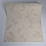 Шпалери вінілові на флізеліні 0.53 × 10.05 м Marburg 6573-40, бежеві — для спальні, вітальні, коридору, фото 5