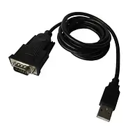 Адаптер USB Dynamode, Black, USB 2.0 - RS-232 (COM), 1.5 м, чіпсет FT232RL (FTDI-DB9M-02)