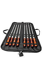 Подарунковий набір шампурів з деревяною руякою в сумці "Єнот-5", фото 5