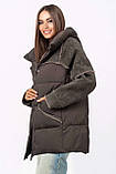 Зимова куртка-дублянка жіноча Mishele 44, 46, 48, 50, 52, 54, фото 3
