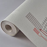 Шпалери вінілові на флізеліні 0.53 × 10.05 м Marburg 4263-20, молочні — для спальні, вітальні, коридору, фото 2