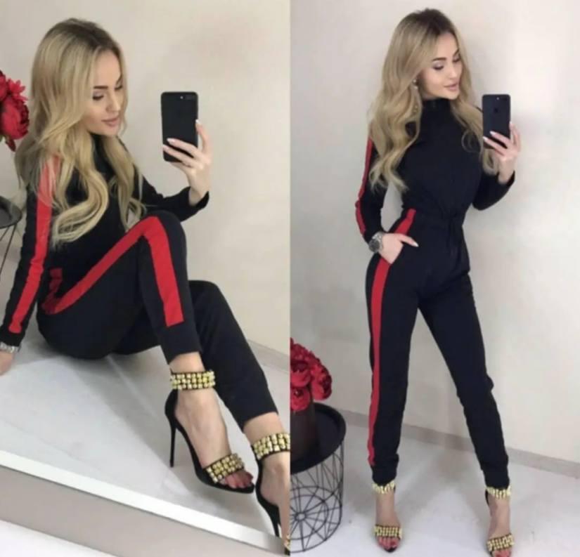 Жіночий комбінезон  з лампасами,РОЗМІР ТІЛЬКИ  44, фото 1