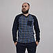 Чоловіча тепла піжама "Кишеня-клітина" р.44-48, фото 2