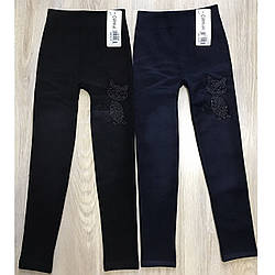 Дитячі лосини з кішечкою зимові на хутрі Розміри: 6-11 років (16387)