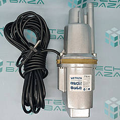 Вібраційний Насос 0.25 кВт H 75м Q 18л/хв Ø100мм 10м кабелю верхній забір WETRON (WVM60) (778382)