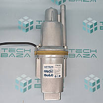 Вібраційний Насос 0.25 кВт H 75м Q 18л/хв Ø100мм 10м кабелю верхній забір WETRON (WVM60) (778382), фото 2