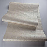 Шпалери вінілові на флізеліні 0.53 × 10.05 м Marburg 74916, бежеві — для спальні, вітальні, коридору, фото 2