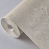 Шпалери вінілові на флізеліні 0.53 × 10.05 м Marburg 74916, бежеві — для спальні, вітальні, коридору, фото 4