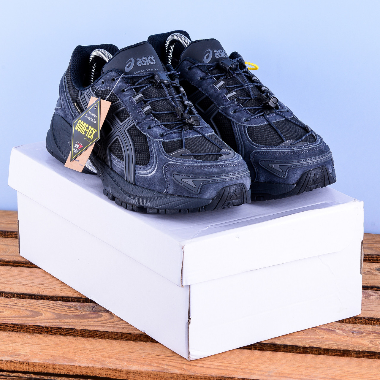 Термо Зимові Кросівки Черевики Asics Gel Kahana TR графіт, фото 1