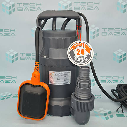 Насос дренажний садовий 0.3кВт Hmax 7м Qmax 166л/хв (част. до 5мм) LEO (773112), фото 1