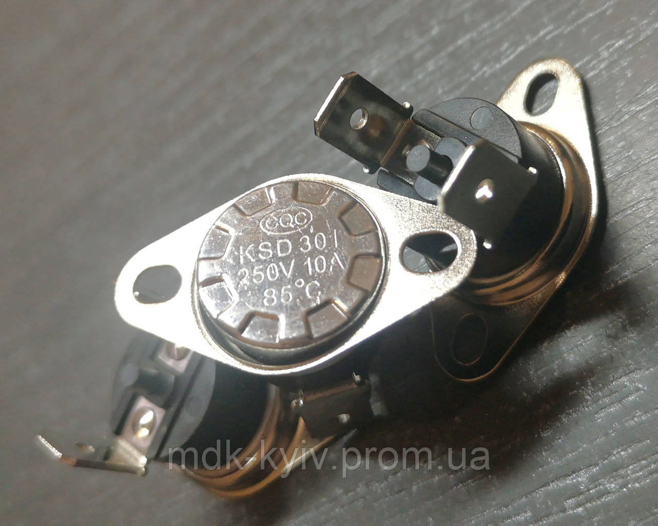 KSD301 85°С кн 10А LBVL — Аварійний термостат бойлера, конвектора, тепловентилятора, електрокотла, фото 1