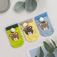 Шкарпетки дитячі BROSS Туреччина для новонароджених | 3 шт.