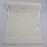 Шпалери вінілові на флізеліні 0.53 × 10.05 м Marburg 74916, бежеві — для спальні, вітальні, коридору, фото 2