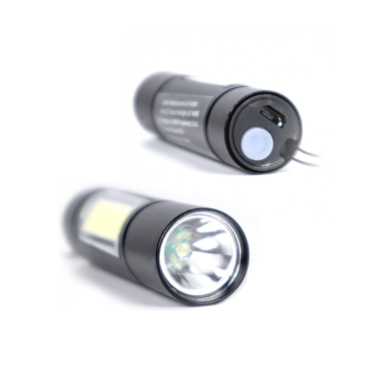 Ліхтар ручний тактичний світлодіодний акумуляторний KAMAR LA0205 100/120 LM, фото 1