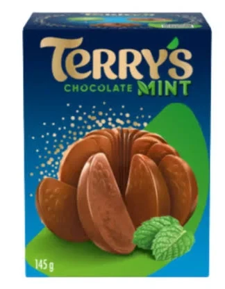 Шоколад апельсин Terrys Сhocolate зі смаком мяти 145 гр