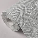 Шпалери вінілові на флізеліні 0.53 × 10.05 м Marburg 6621-40, сірі — для спальні, вітальні, офісу, фото 3