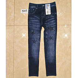 Теплі лосини для підлітків Мех "Імітація Джинса" Розміри: 10-13 років (16396)