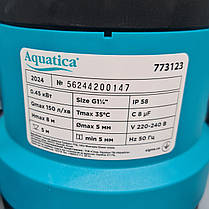 Насос дренажний садовий 0.45 кВт Hmax 8 м Qmax 150 л/хв (частот. до 5 мм) AQUATICA (773123), фото 3