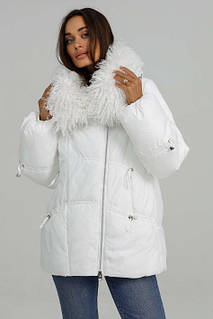 Пуховик з хутром лами Mishele 44, 46, 48, 50, 52