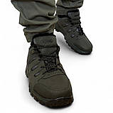 Кросівки чоловічі зимові на хутрі хакі (Сгб-11-4), фото 3