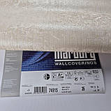 Шпалери вінілові на флізеліні 0.53 × 10.05 м Marburg 74915, бежеві — для спальні, вітальні, коридору, фото 7