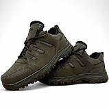 Кросівки чоловічі зимові з хутром протекторні колір хакі (Сгб-11-4), фото 5