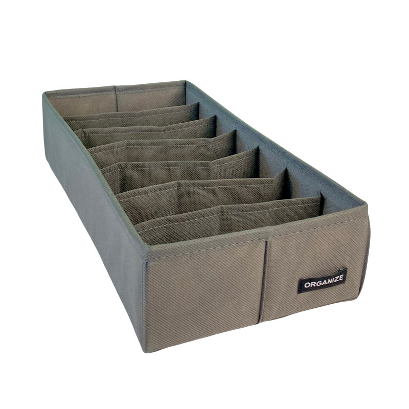 Органайзер для дитячого комоду для бодіків і підгузків 35×17×8 см (сірий), фото 1