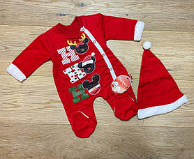 Новорічний чоловічок на байку для новонароджених 3/9 міс.; Гурт