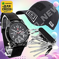Мужские военные часы с ударопрочным корпусом и влагозащитой для походов и активного отдыха