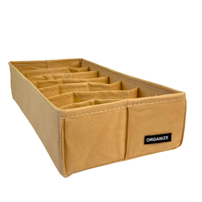 Органайзер для дитячого комоду на 7 комірок 35×17×8 см (бежевий), фото 1